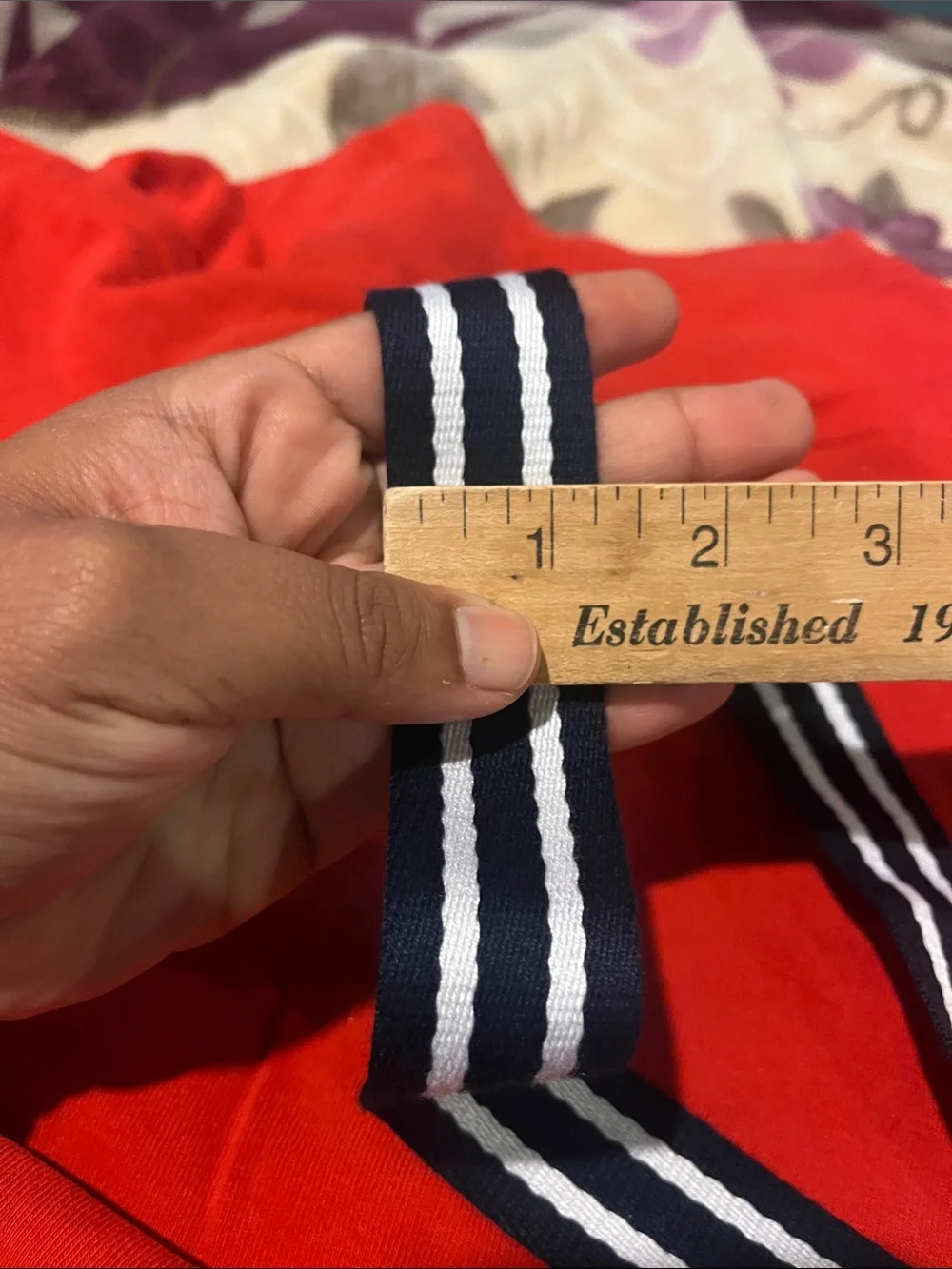 Vintage Polo Ralph Lauren Cotton Striped Belt 31” long
